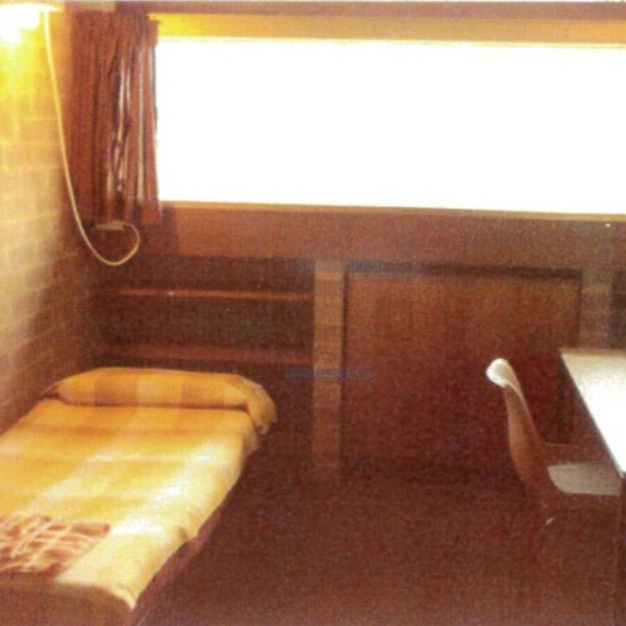 1973 Burgmann College An Environmental Study p23 1 Peter Graves Room 232 Bed and Desk