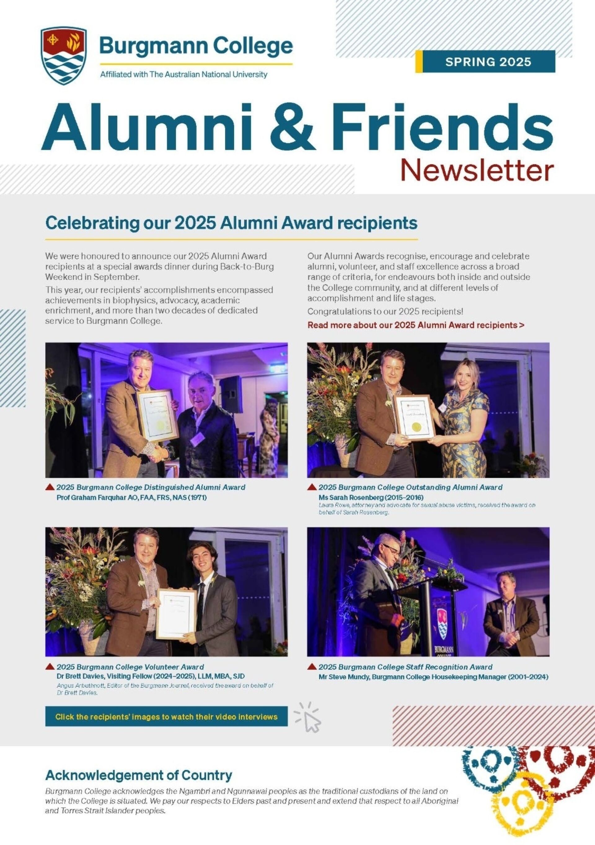 FRONTPAGE Spring 2025 Newsletter
