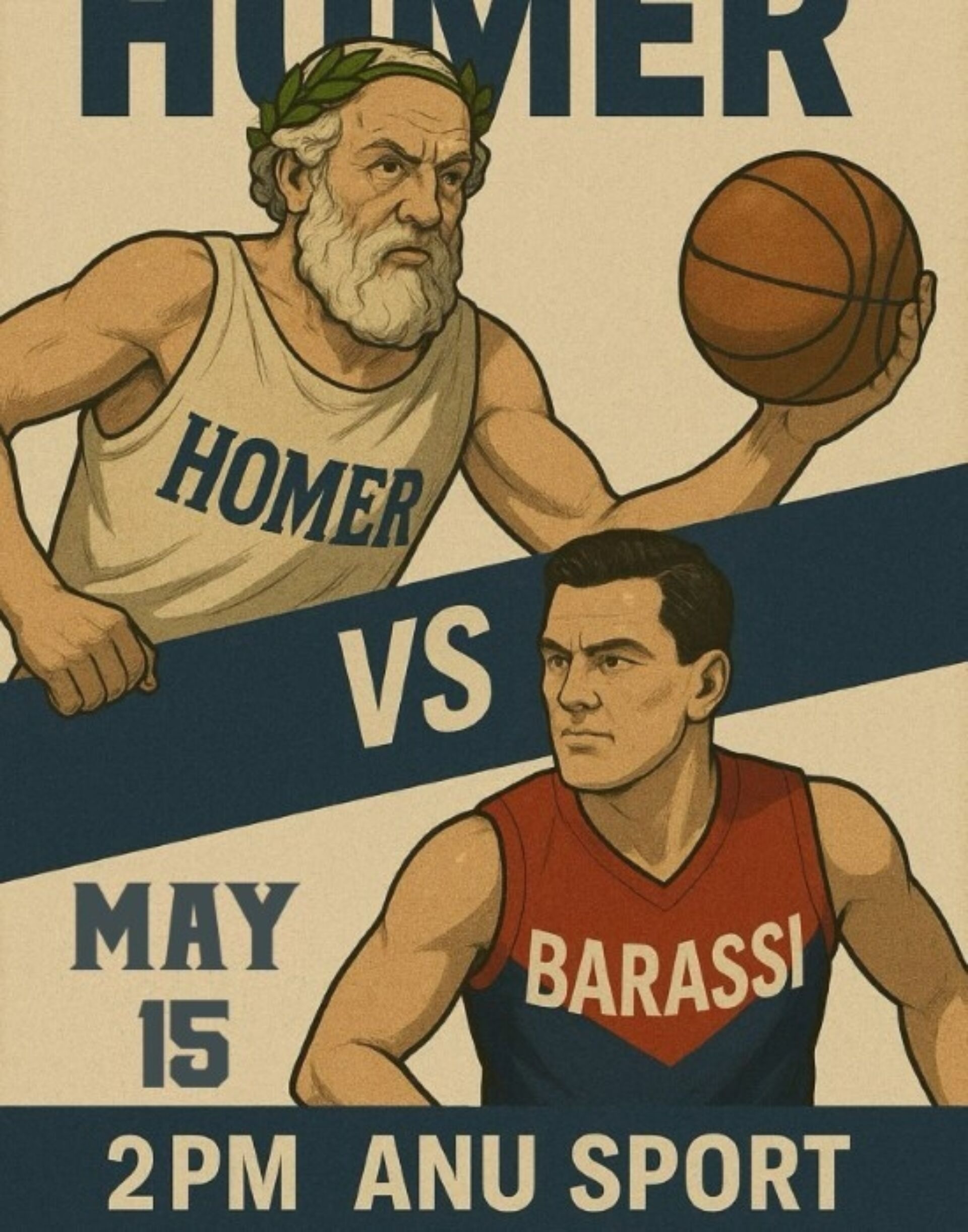 2025 05 15 Homer vs Barassi poster website
