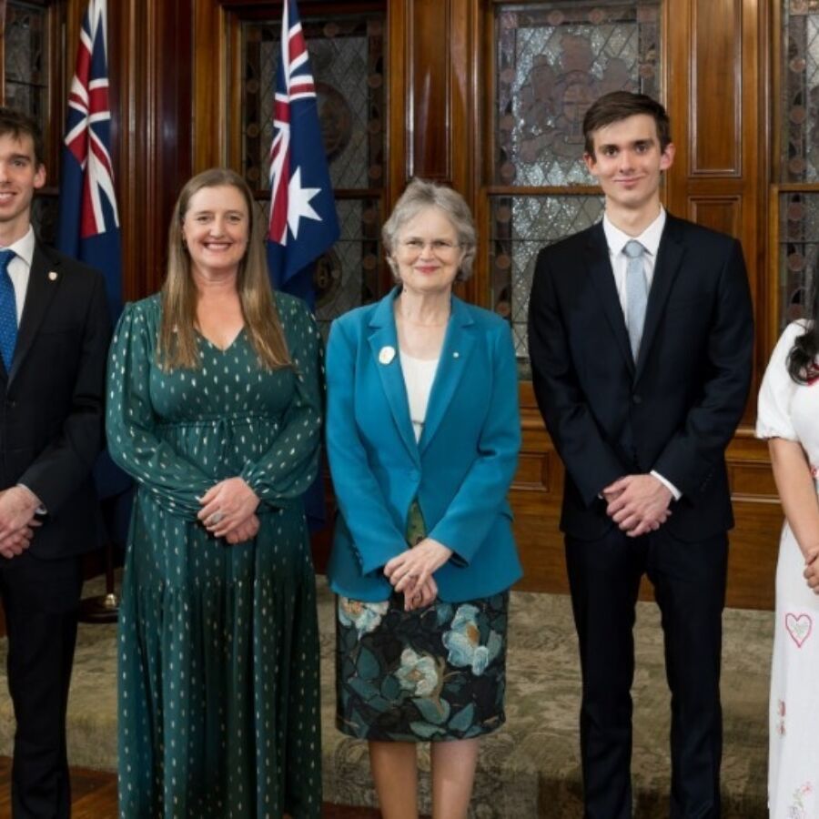 2025 CAS Hawker Scholarship presentation Thomas Henchliff Amelia Zaraftis Frances Adamson Nicholas Henchliff Taryn Stasakova website
