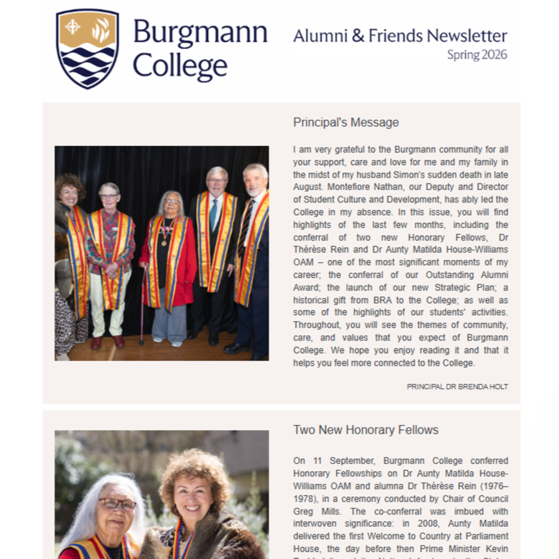 Spring Newsletter Cover