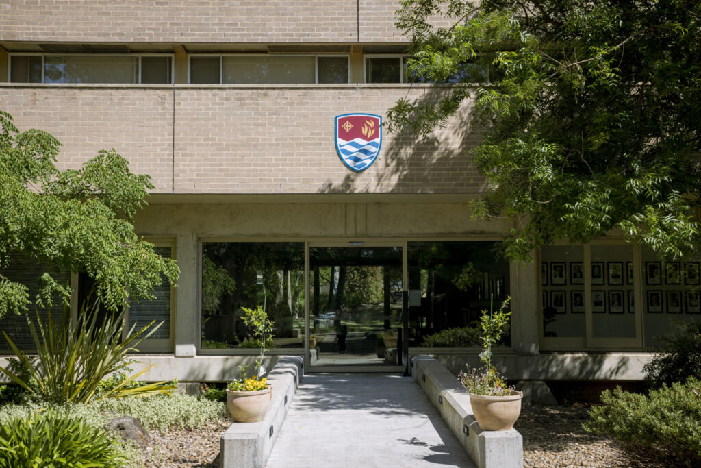 Door to Reception Crest