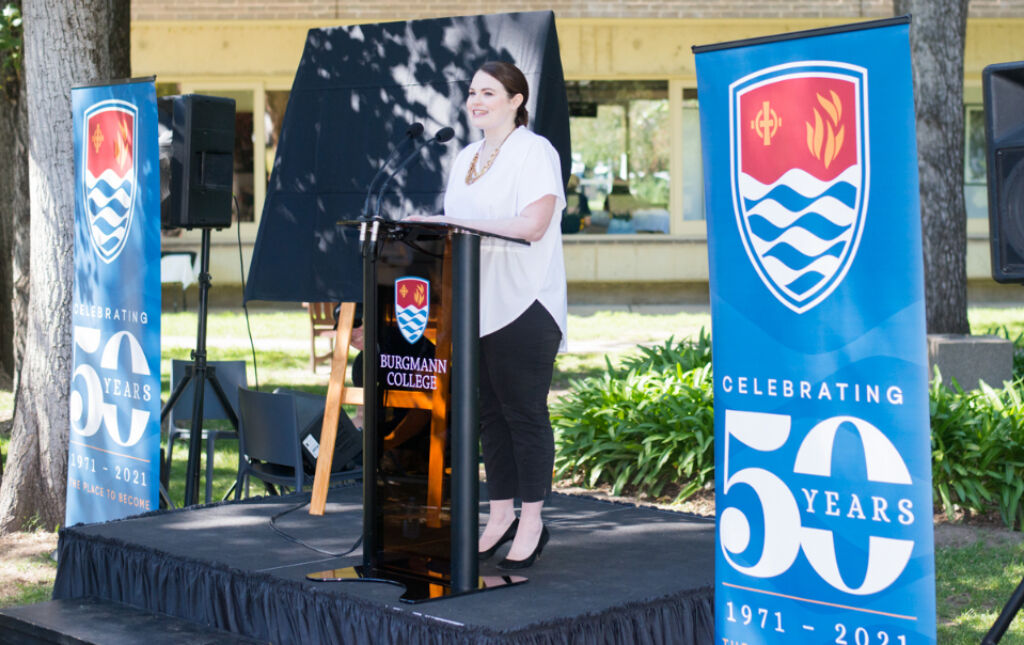 Rsz sally renouf 50th anniversary foundation stone event