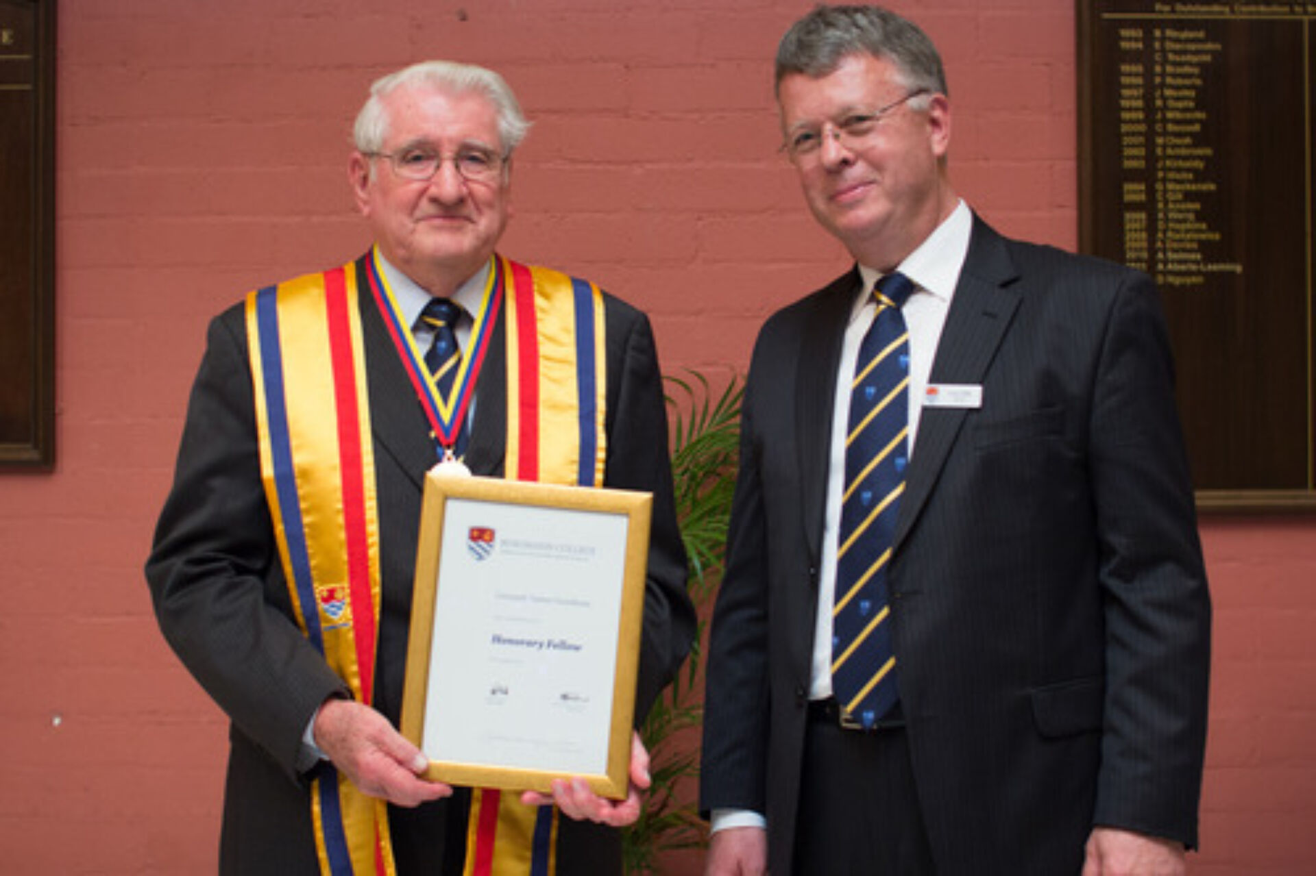 Rsz Len Goodman AO Honourary Fellowship Ceremony