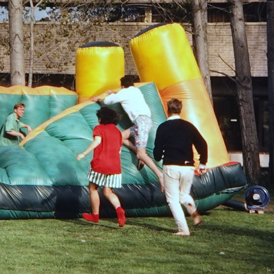 Burgmann Fete 1988, the jumping castle